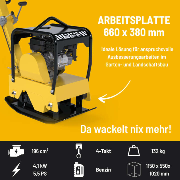 Güde Rüttelplatte GRP 125